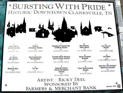 sponsor sign for Bursting with Pride mural